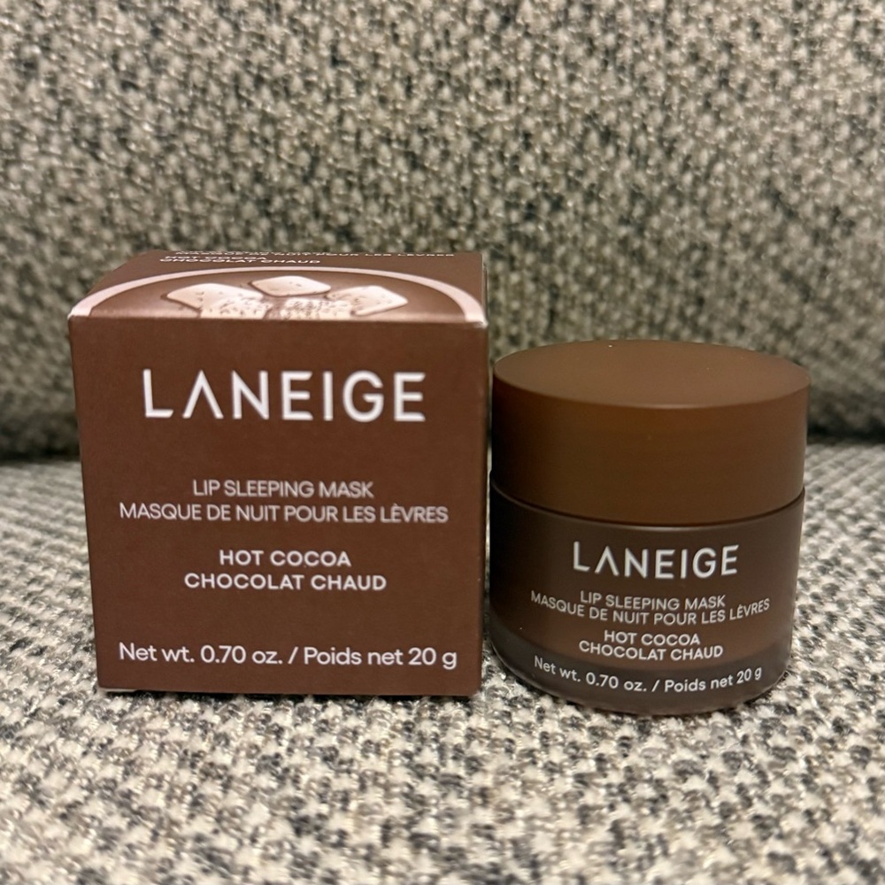 LANEIGE Hot Cocoa Lip Sleeping Mask - Rich Brown